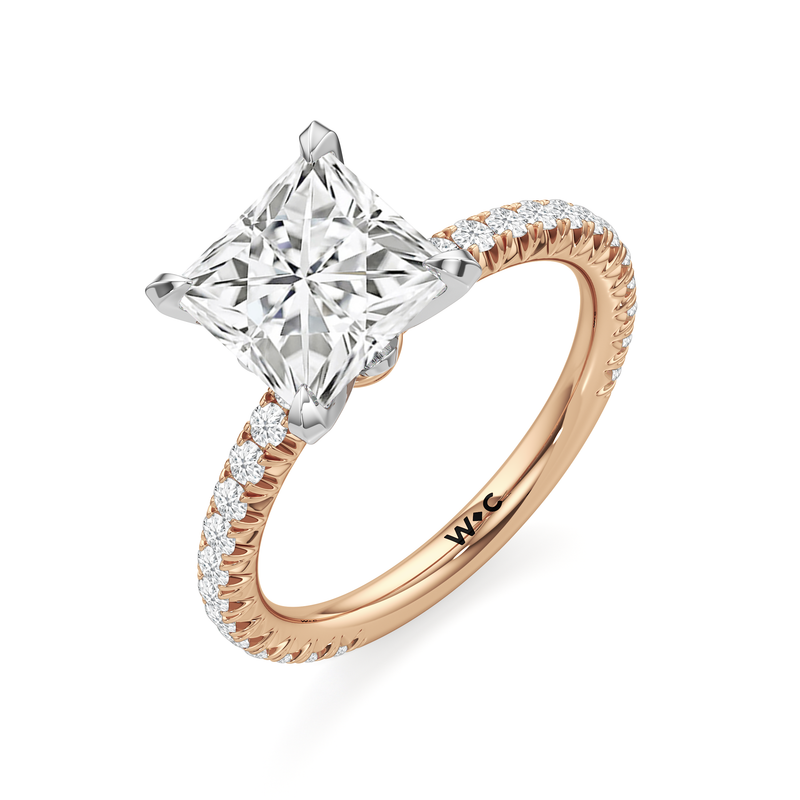 The W Pavé Engagement Ring