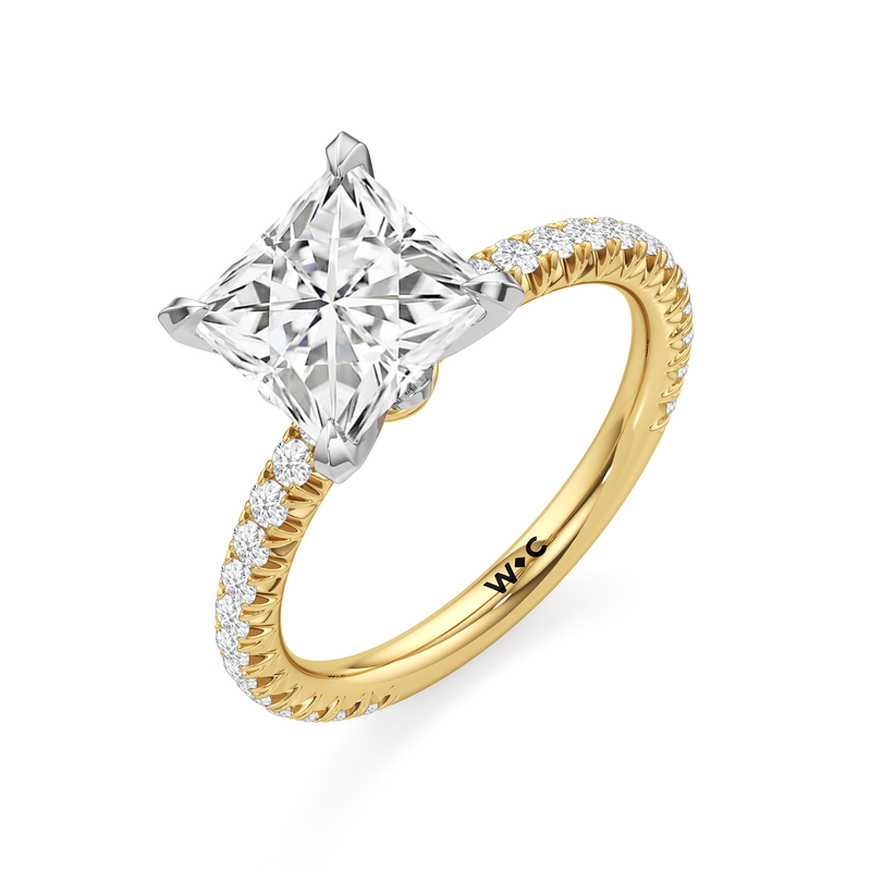 The W Pavé Engagement Ring