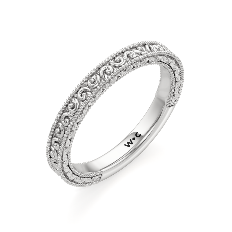 The Seraphine Bezel Wedding Band