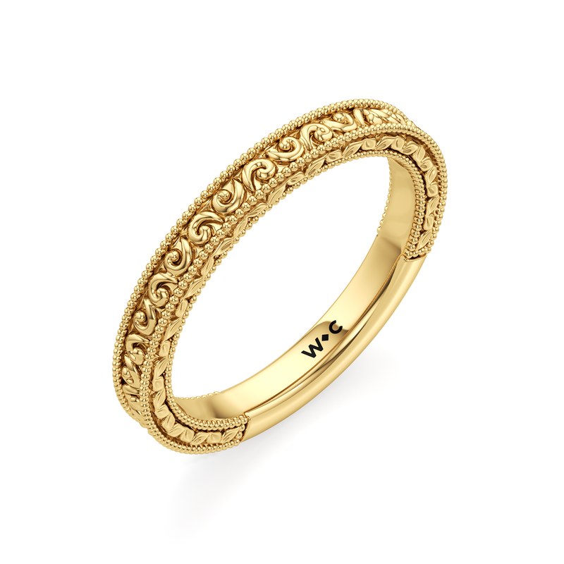 The Seraphine Bezel Wedding Band