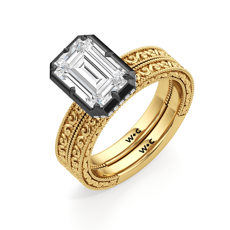 The Seraphine Bezel Wedding Band