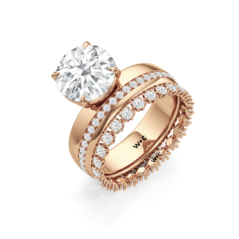 Vera Wide Diamond Wedding Band