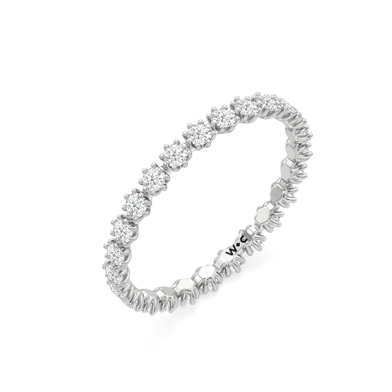 Vera Wide Diamond Wedding Band