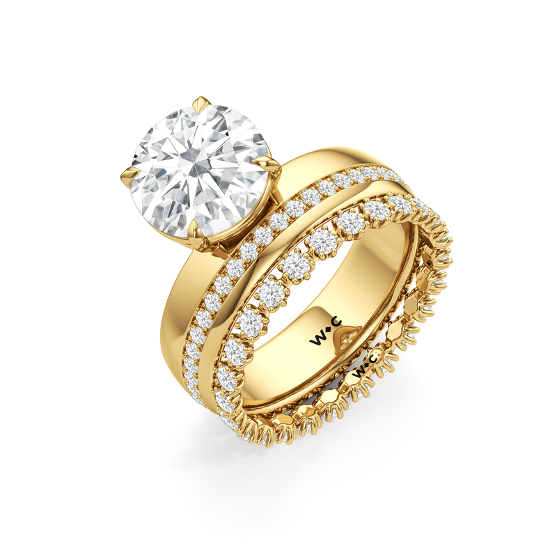 Vera Wide Diamond Wedding Band