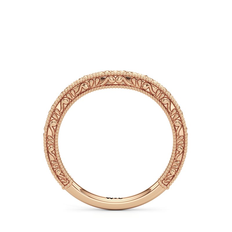 The Seraphine Round Three Stone Wedding Band