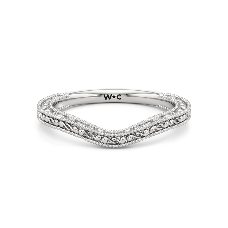 The Seraphine Round Three Stone Wedding Band