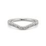 The Seraphine Round Three Stone Wedding Band