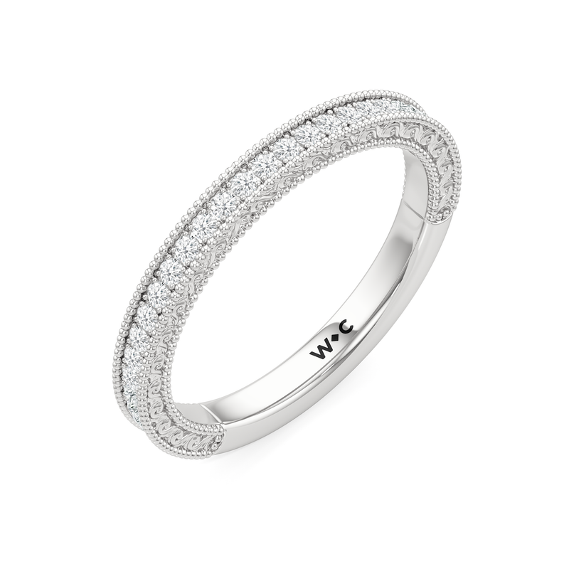 The Seraphine Pavé Wedding Band