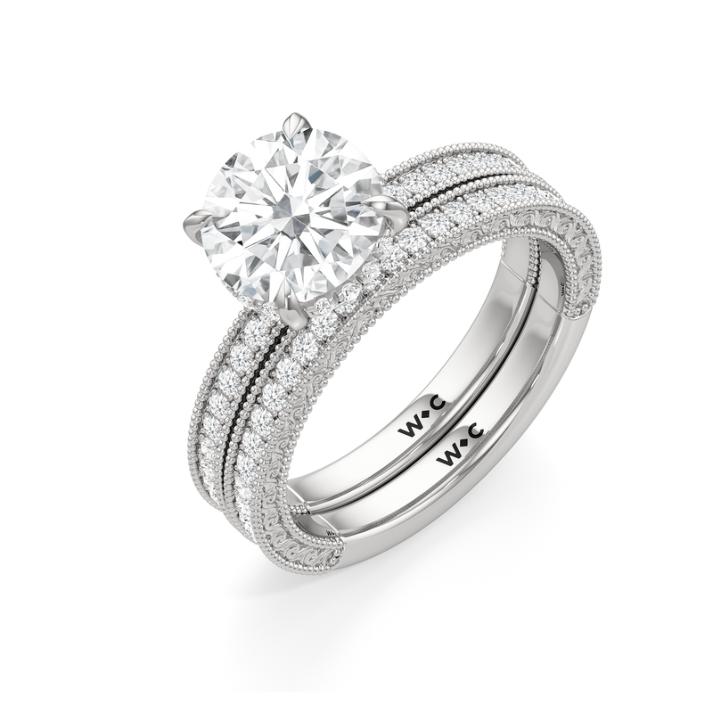 The Seraphine Pavé Wedding Band