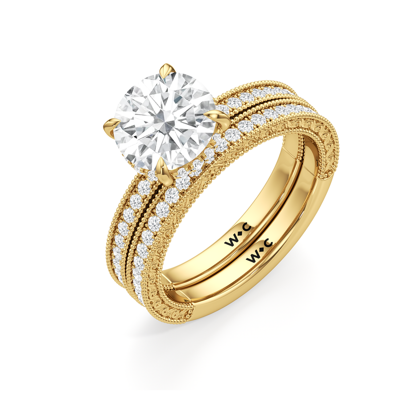 The Seraphine Pavé Wedding Band