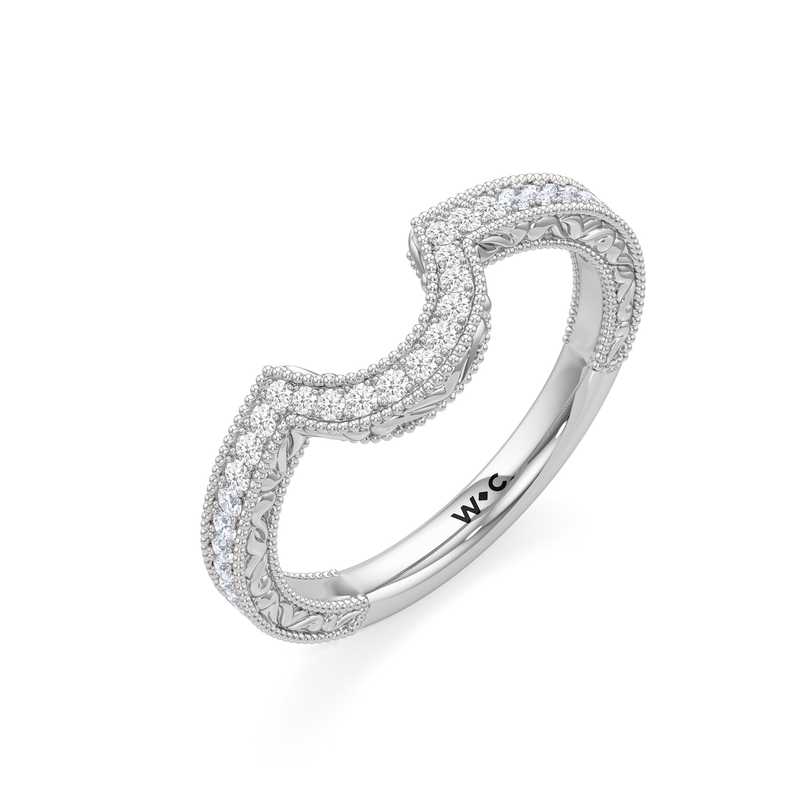 The Seraphine Low-Profile Wedding Band