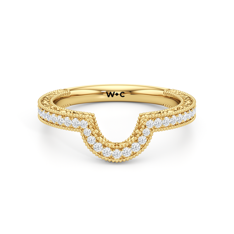 The Seraphine Low-Profile Wedding Band