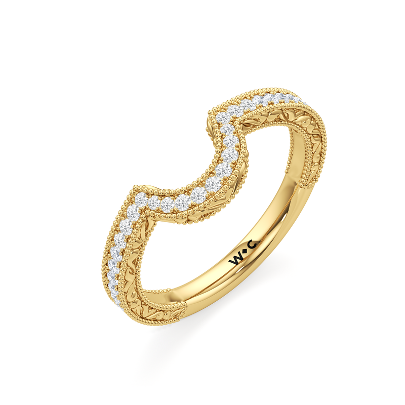 The Seraphine Low-Profile Wedding Band