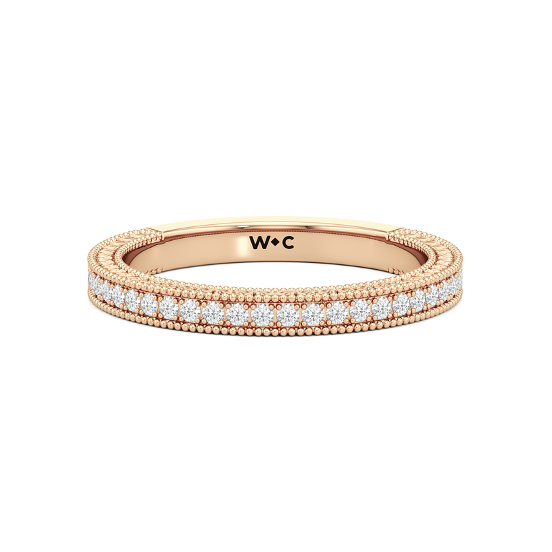 The Seraphine Trillion Three Stone Wedding Band