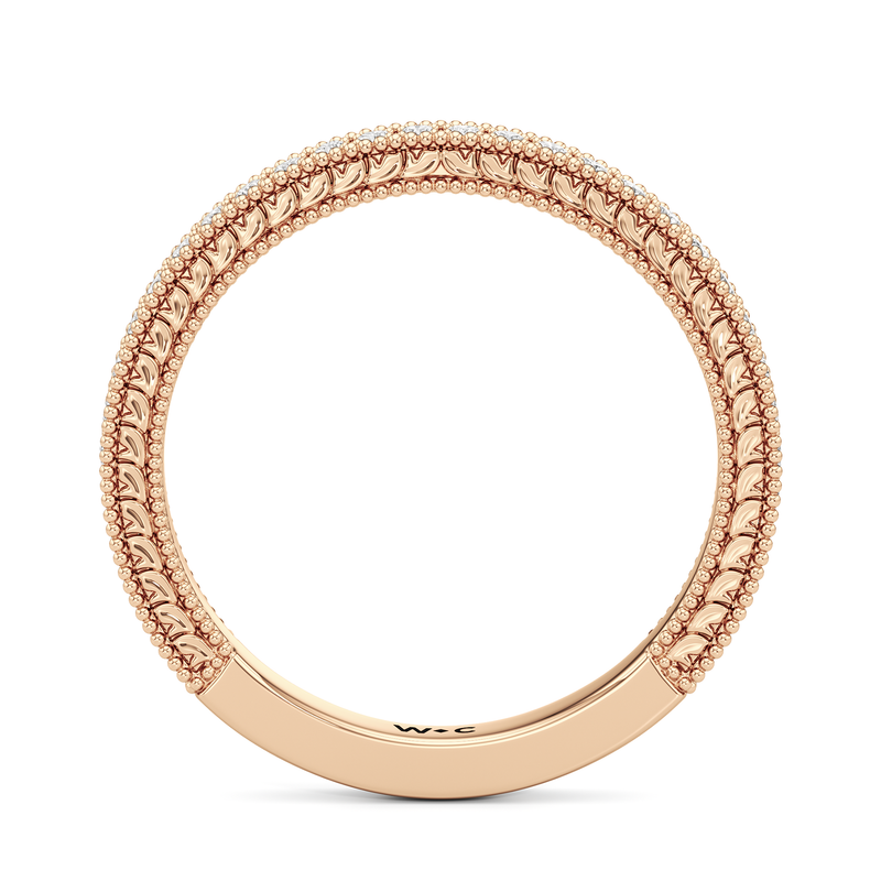 The Seraphine Trillion Three Stone Wedding Band
