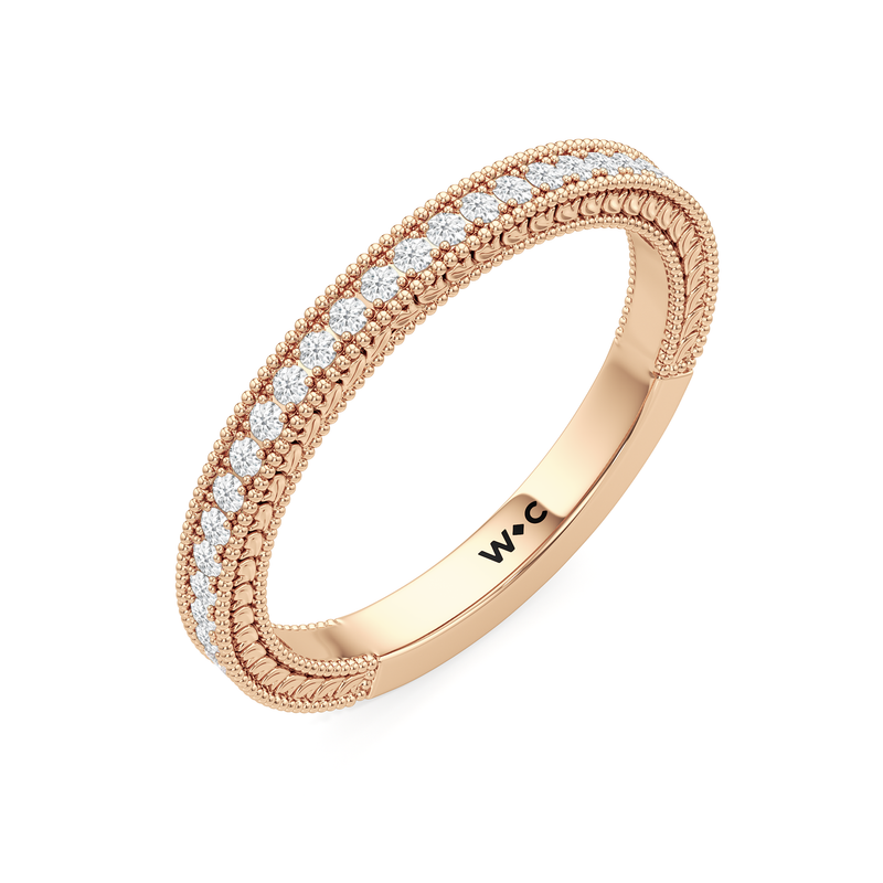 The Seraphine Trillion Three Stone Wedding Band