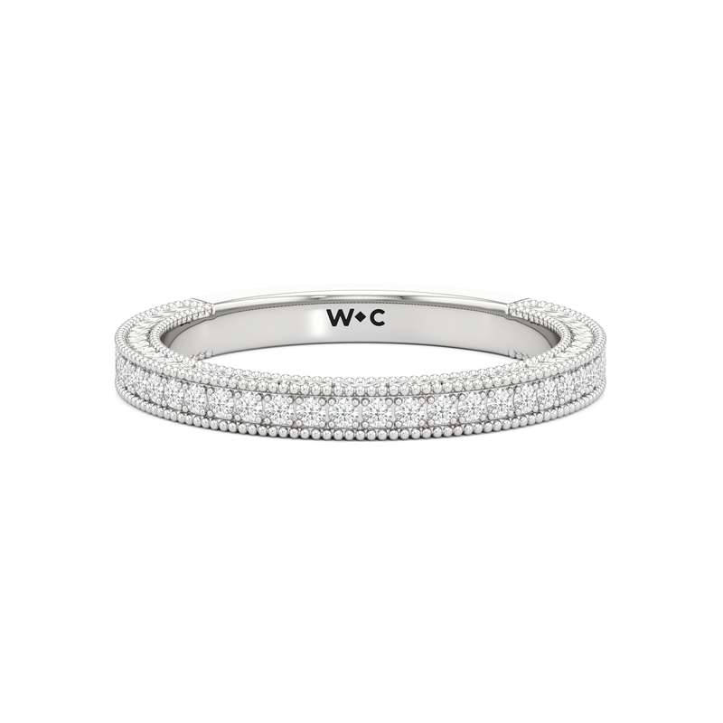 The Seraphine Trillion Three Stone Wedding Band