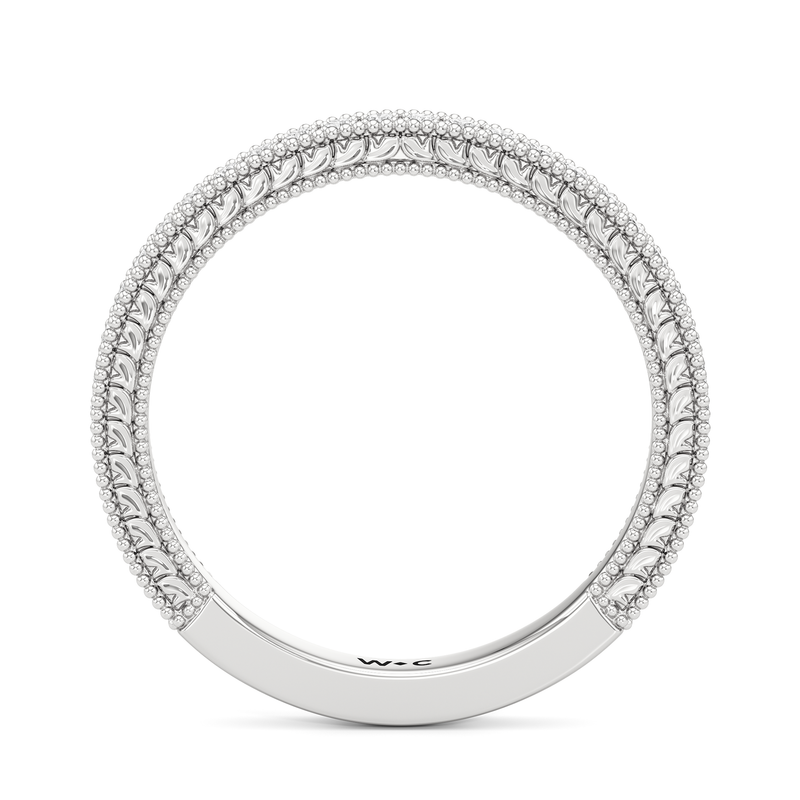 The Seraphine Trillion Three Stone Wedding Band