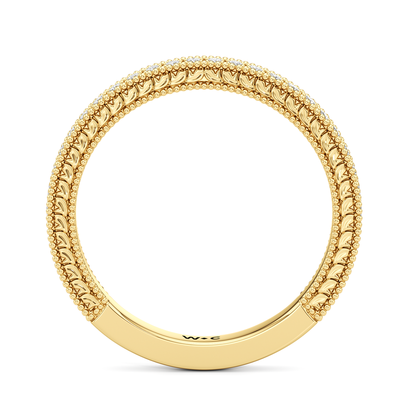 The Seraphine Trillion Three Stone Wedding Band