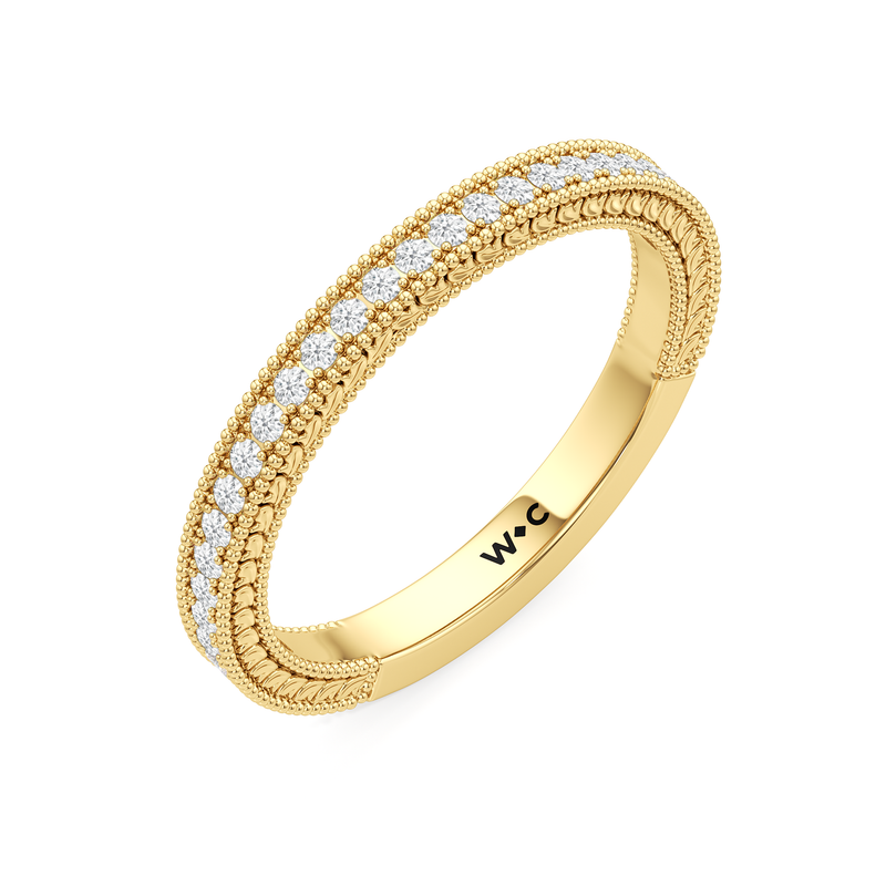 The Seraphine Trillion Three Stone Wedding Band