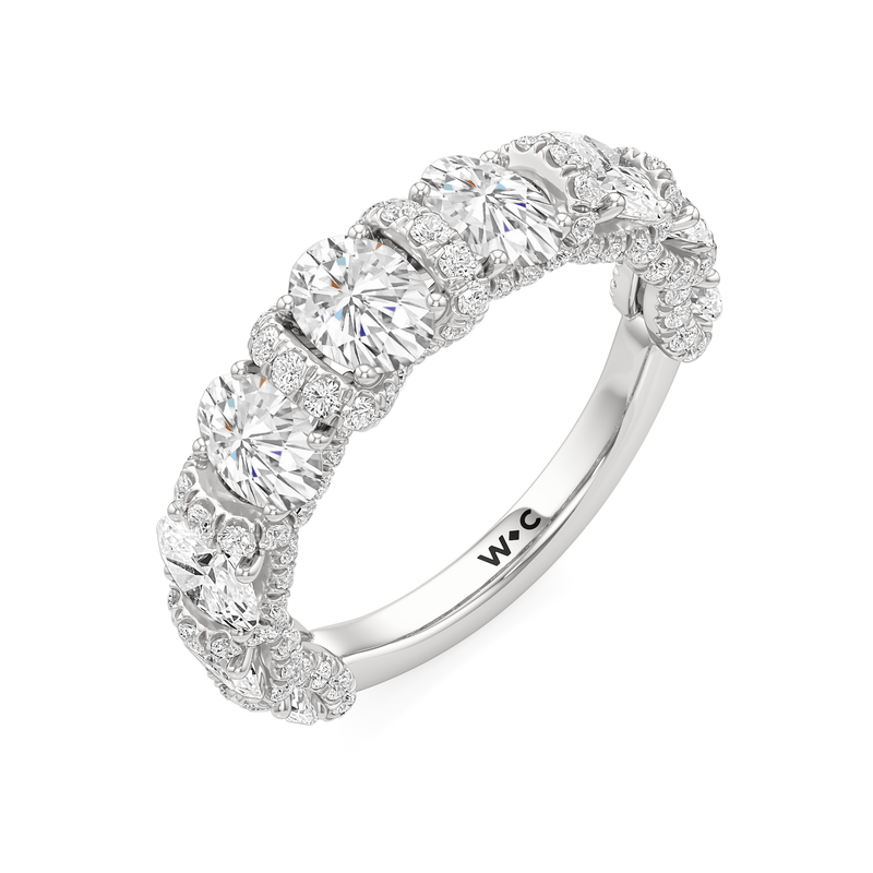 Classic The Fulton Oval Anniversary Ring