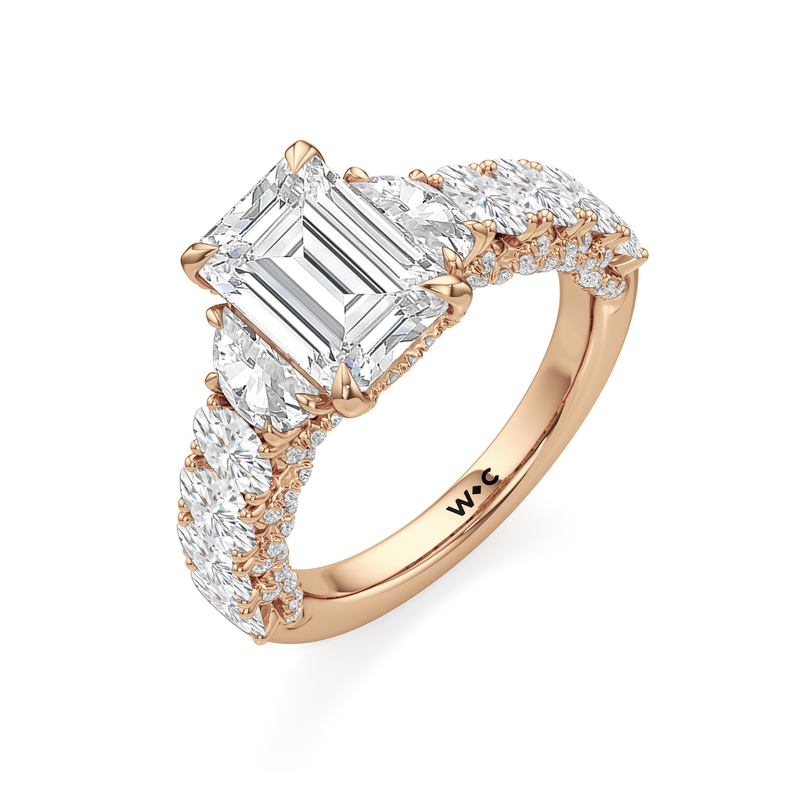 The Roosevelt Three Stone Ring