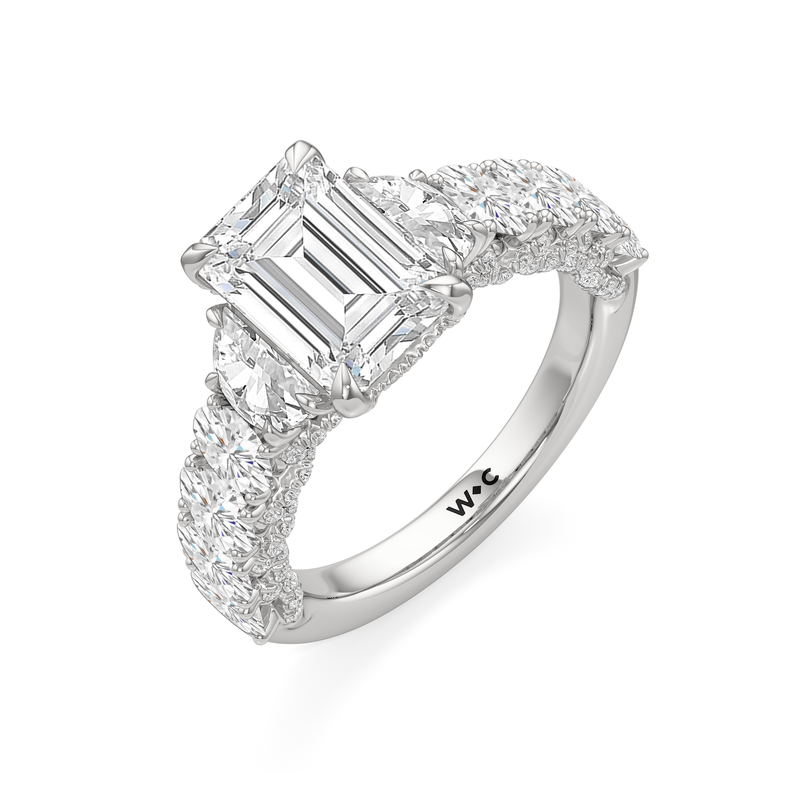 The Roosevelt Three Stone Ring