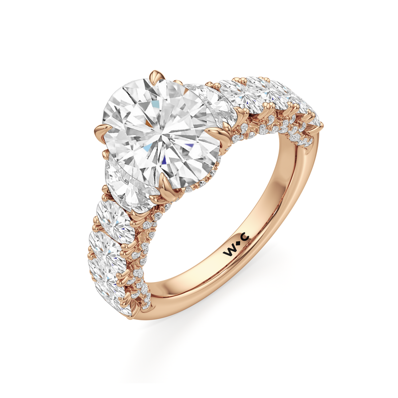 The Roosevelt Three Stone Ring