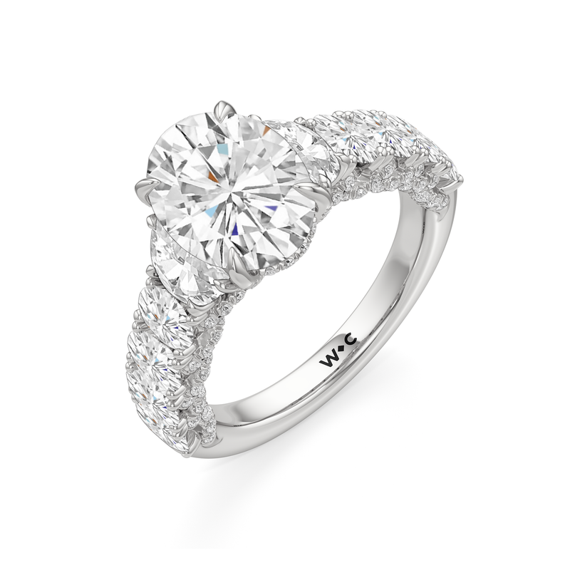 The Roosevelt Three Stone Ring