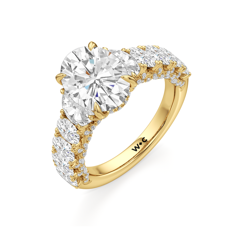 The Roosevelt Three Stone Ring