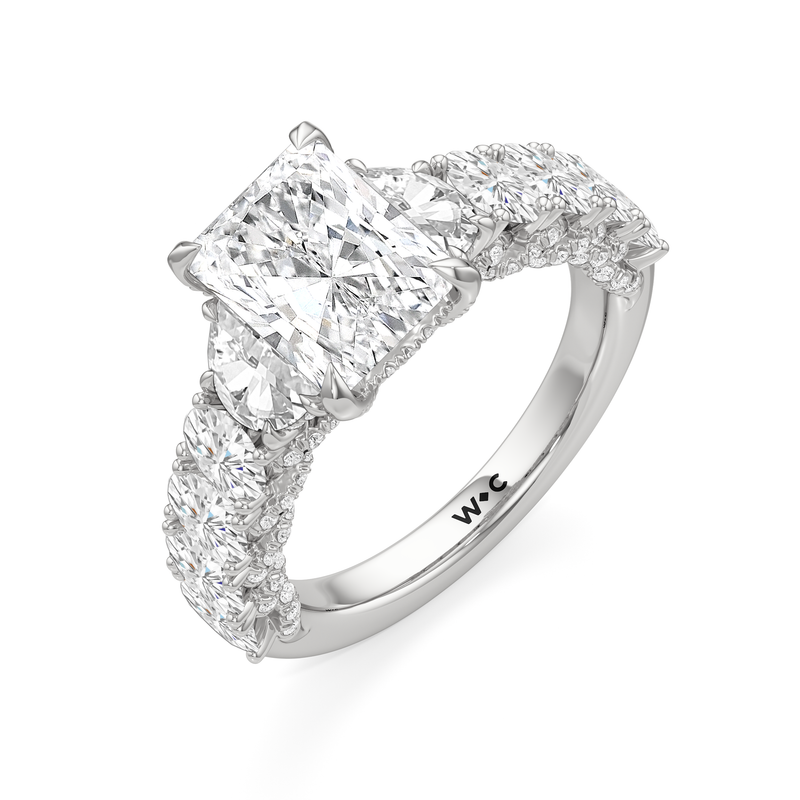 The Roosevelt Three Stone Ring