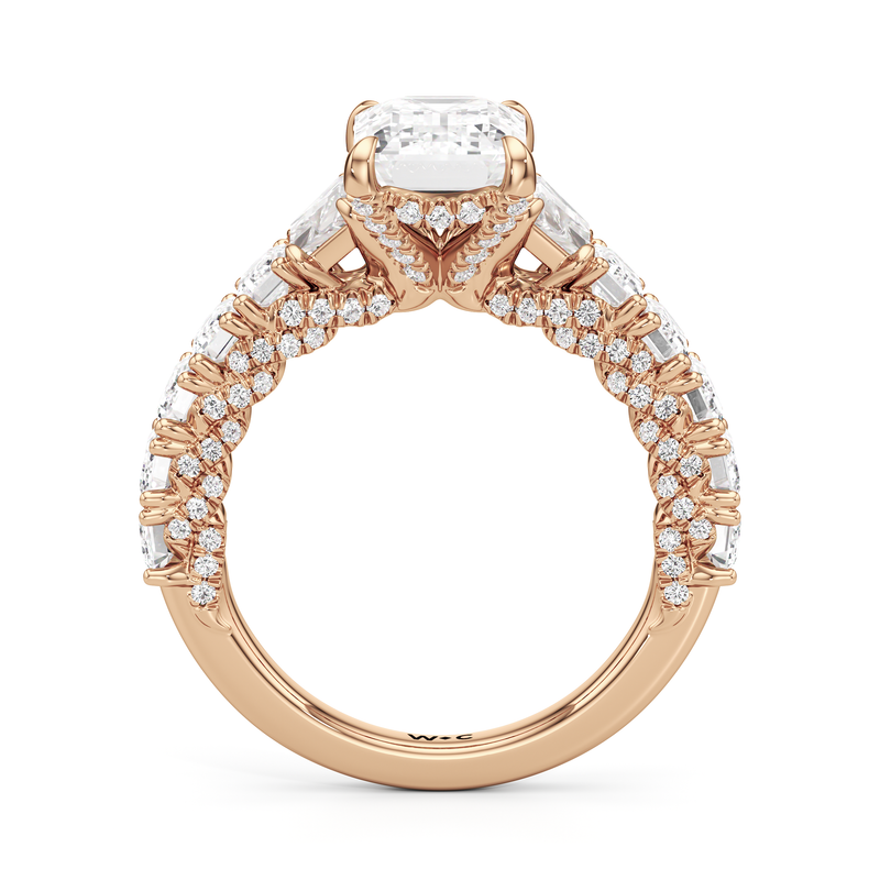 The Roosevelt Three Stone Trapezoid Ring