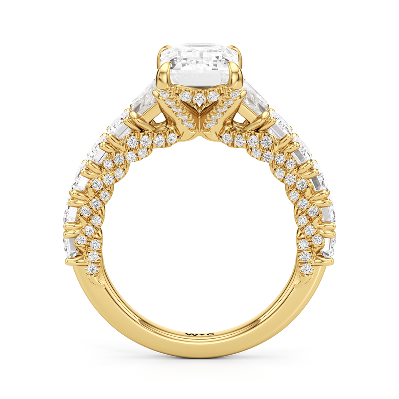 The Roosevelt Three Stone Trapezoid Ring
