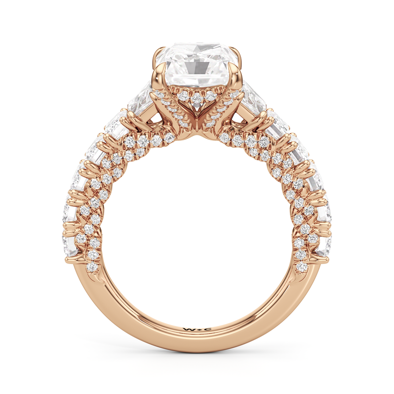 The Roosevelt Three Stone Trapezoid Ring