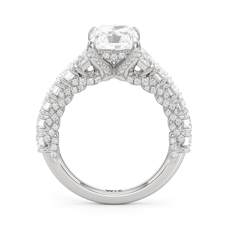 The Roosevelt Three Stone Trapezoid Ring