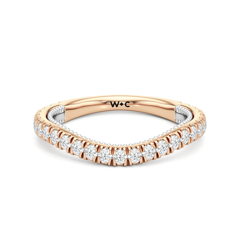 The W Zenith Diamond Wedding Band