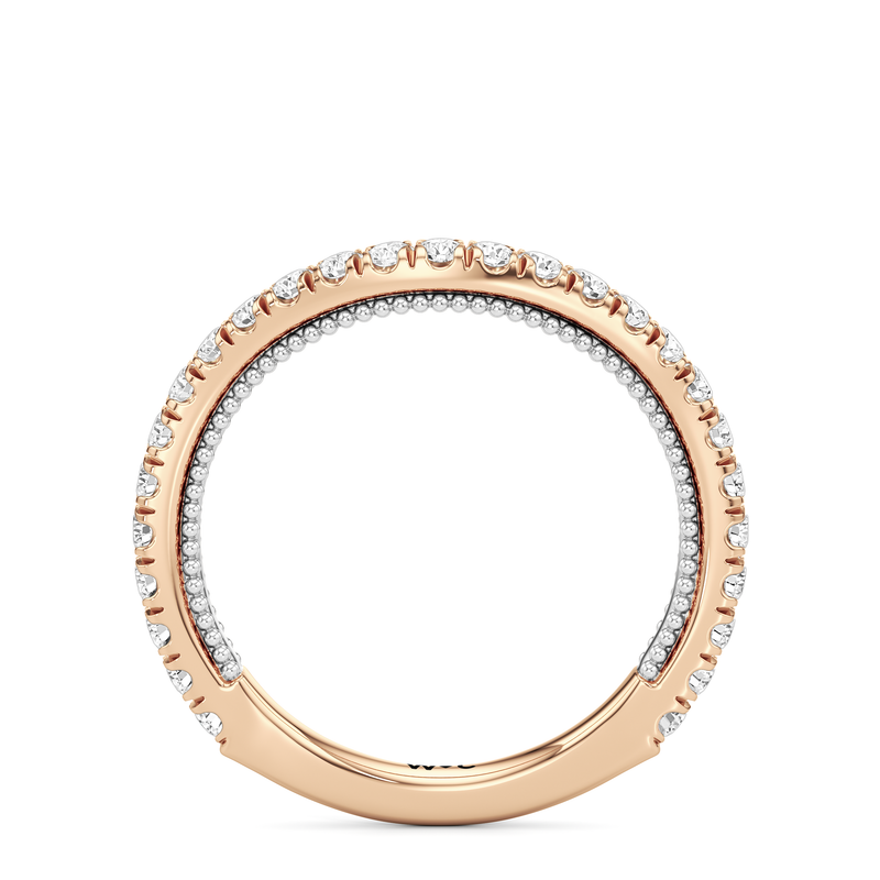 The W Zenith Diamond Wedding Band