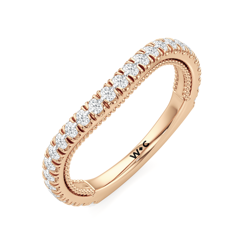 The W Zenith Diamond Wedding Band