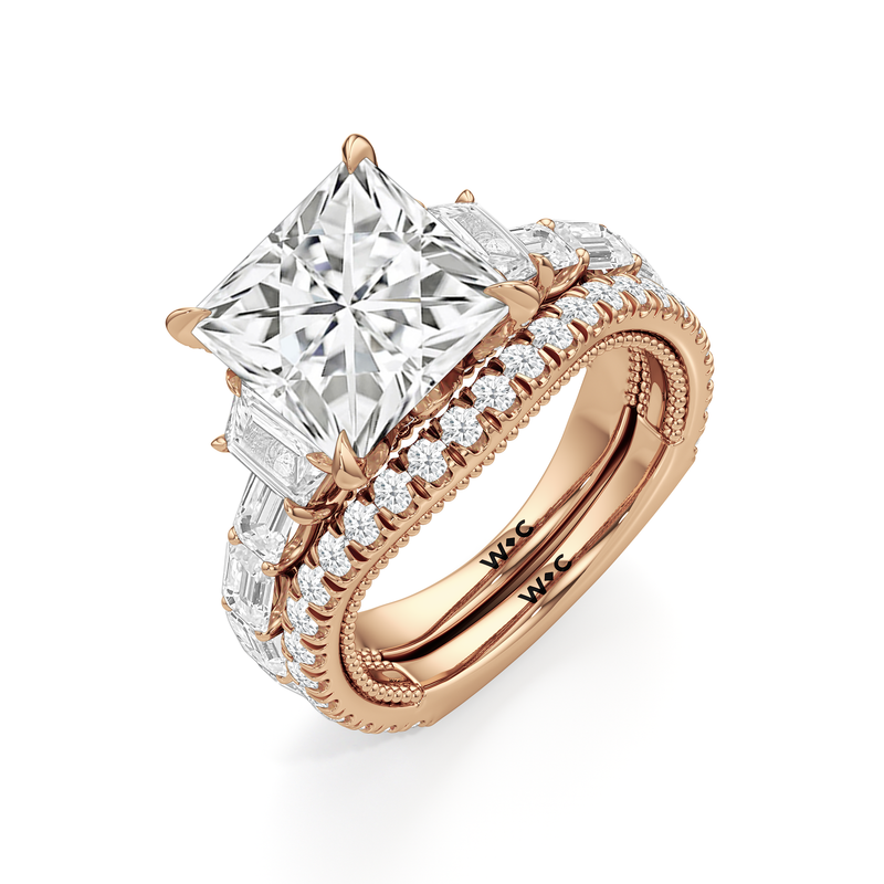 The W Zenith Diamond Wedding Band
