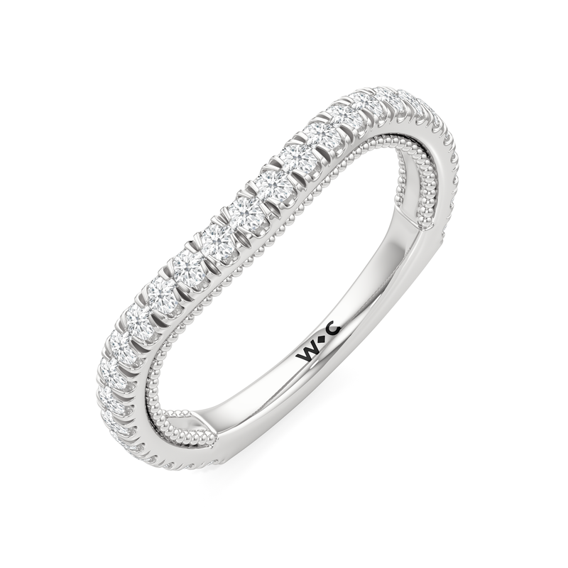 The W Zenith Diamond Wedding Band