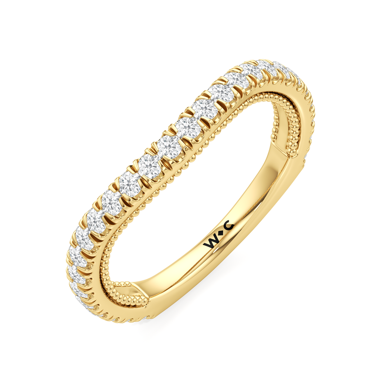 The W Zenith Diamond Wedding Band