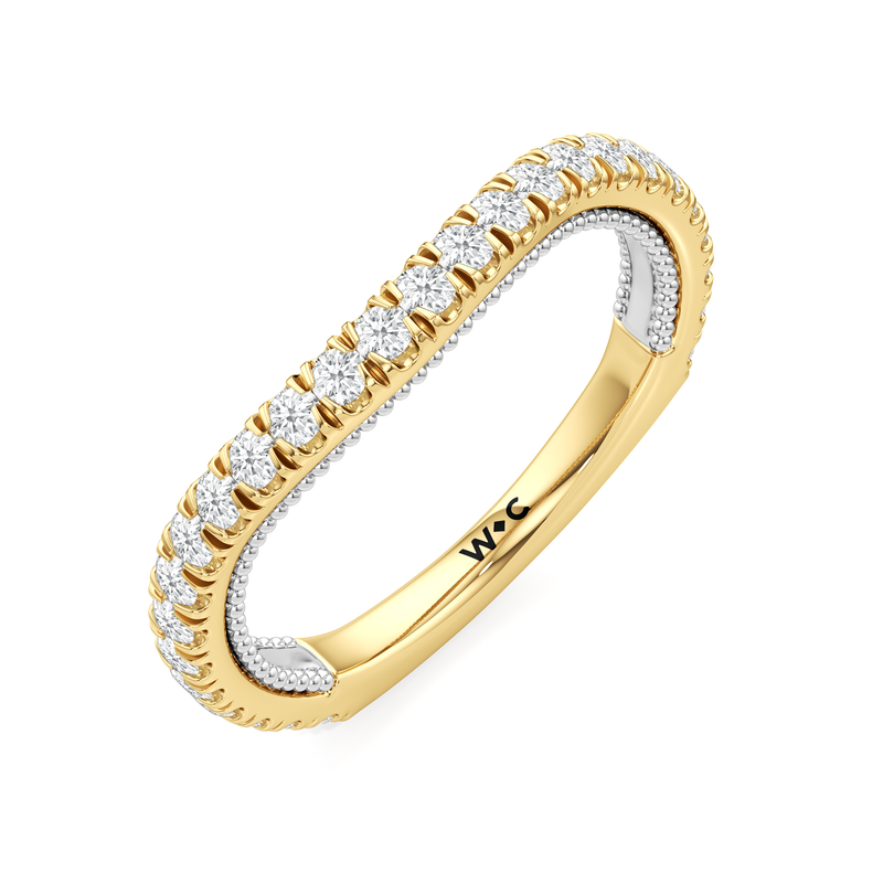 The W Zenith Diamond Wedding Band