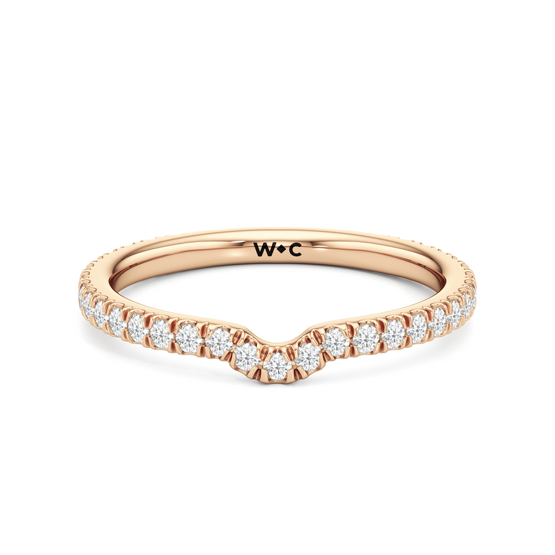The W Horizon Diamond Wedding Band