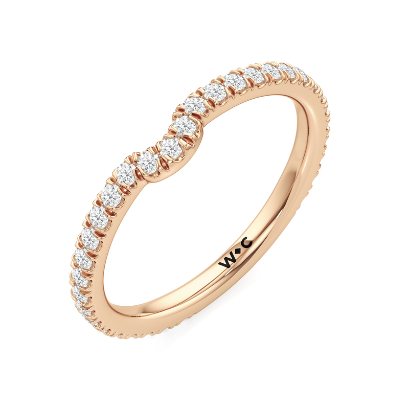 The W Horizon Diamond Wedding Band