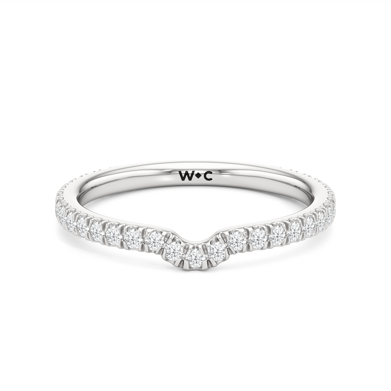 The W Horizon Diamond Wedding Band
