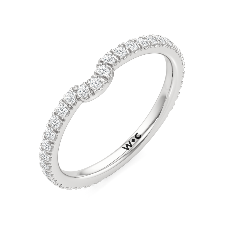 The W Horizon Diamond Wedding Band