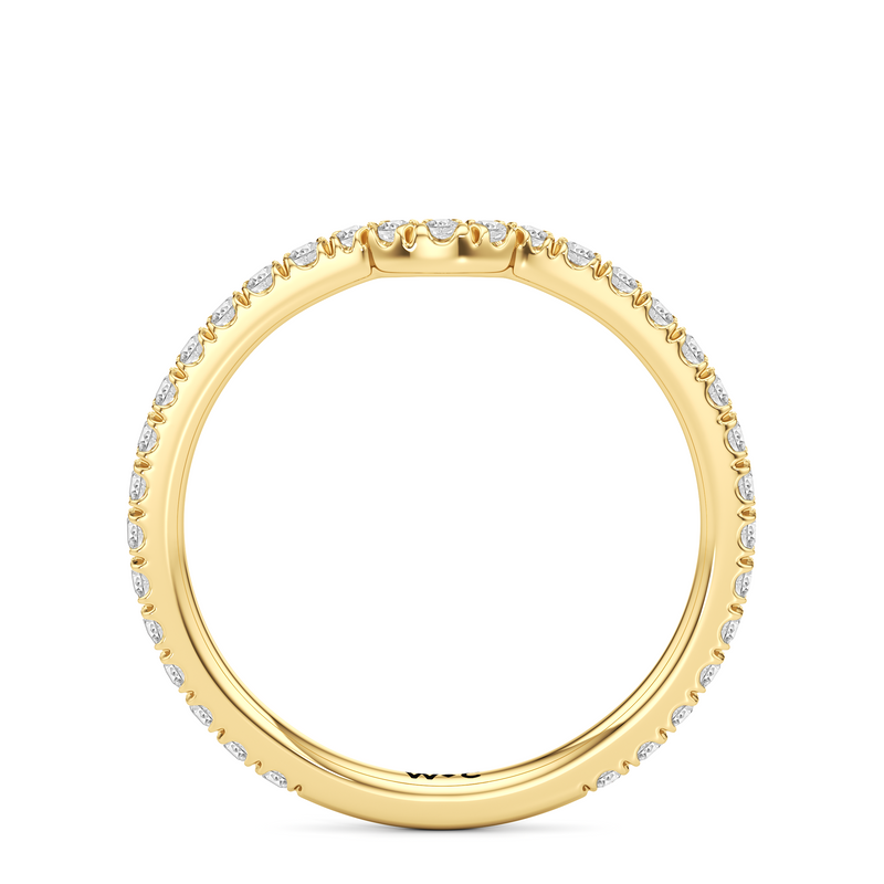 The W Horizon Diamond Wedding Band
