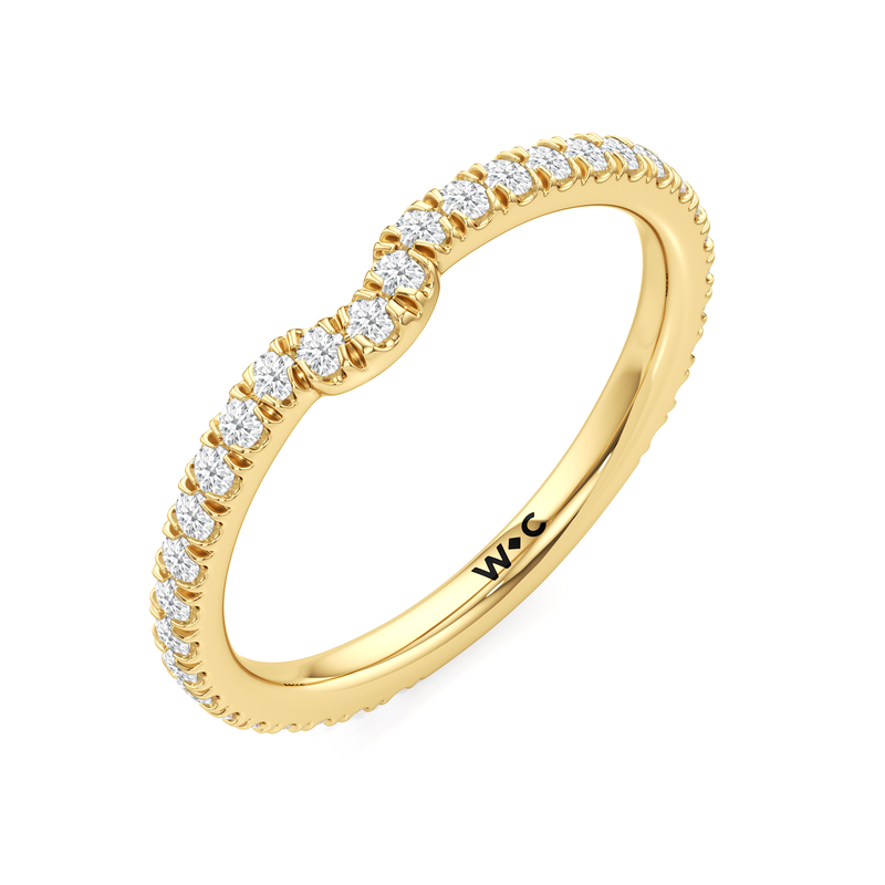 The W Horizon Diamond Wedding Band