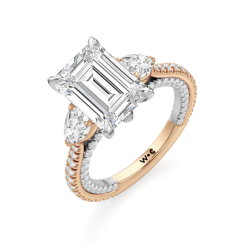 The W Crest Engagement Ring