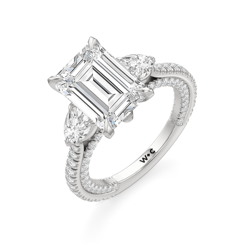 The W Crest Engagement Ring